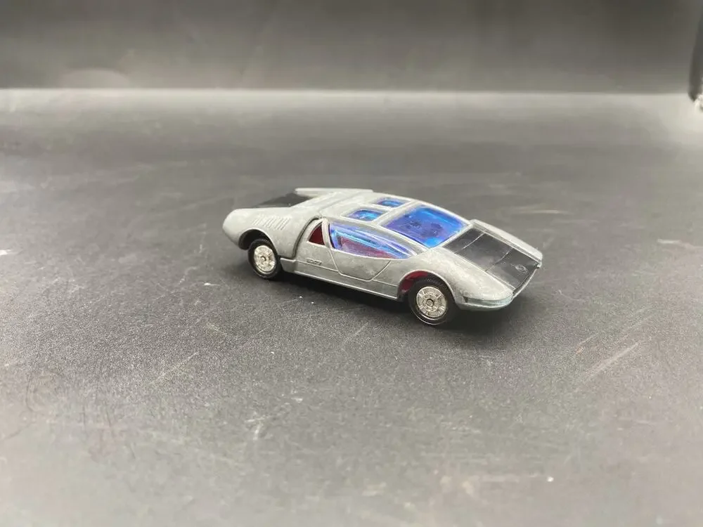 Vintage Tomica Dandy Toyota EX7 No.4 Bare Metal Made in Japan 1:47 Scale